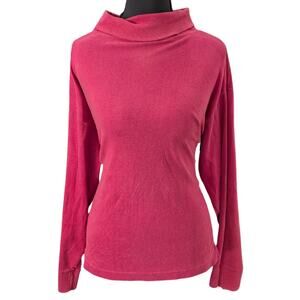American Weekend Berry Red Turtleneck Shirt | Women's XL